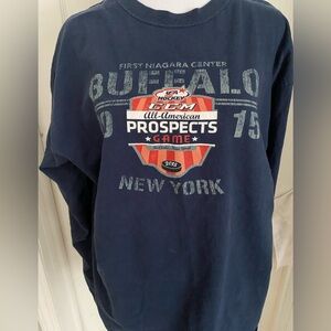 Buffalo CCM All American Prospects Game Long Sleeve Shirt - Navy